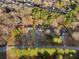Birds eye view of the home that shows the neighborhood, mature trees, and yard at 1070 Kirkland Rd, Covington, GA 30016