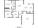 Detailed floor plan showing layout and dimensions of rooms in the home at 8350 Gledstone Way, Fairburn, GA 30213