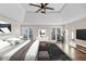 Bedroom featuring a vaulted ceiling and a cozy aesthetic at 3017 Lana Ln, Marietta, GA 30066