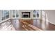 Bright living room showcasing hardwood floors and a cozy fireplace at 3017 Lana Ln, Marietta, GA 30066