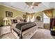 Serene main bedroom features a tray ceiling, neutral colors, and sitting area at 3480 Arbroath Dr, Douglasville, GA 30135