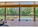 This deck features a view of the pool and the surrounding landscaping at 3865 Pointer Rd, Loganville, GA 30052