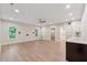 Finished basement offers flexible space, bar area, and easy access to a bathroom at 4815 Westgate Drive, Cumming, GA 30040