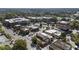 Aerial view showcasing the community's layout, green spaces, and walkable streets at 58 Canton St # 410, Alpharetta, GA 30009