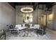 Contemporary living room with chic furniture, modern art, and an open design concept at 58 Canton St # 410, Alpharetta, GA 30009