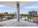 Balcony overlooking the city with glass railings at 3107 Peachtree Ne Rd # 1005, Atlanta, GA 30305