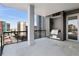 Balcony with a built in outdoor grill and a stunning city view at 3107 Peachtree Ne Rd # 1005, Atlanta, GA 30305