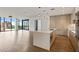 Open concept kitchen featuring an island, stainless appliances, and natural light at 3107 Peachtree Ne Rd # 1005, Atlanta, GA 30305