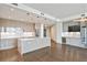 Spacious kitchen featuring a large island, custom cabinets, and stainless steel appliances at 3107 Peachtree Ne Rd # 1005, Atlanta, GA 30305