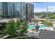 Rooftop pool with lounge chairs and city views, offering a resort-style experience with privacy and luxury at 3107 Peachtree Ne Rd # 1005, Atlanta, GA 30305