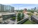 Rooftop patio with pool, seating and city views at 3107 Peachtree Ne Rd # 1005, Atlanta, GA 30305