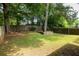 Spacious backyard with lush green grass, wooden fencing, and mature trees, providing a serene outdoor space at 1026 Lester Se Ave, Atlanta, GA 30316
