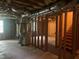 Spacious unfinished basement, featuring exposed ductwork and stairs to the upper level at 1075 Crystal Water Dr, Lawrenceville, GA 30045