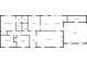 Simplified floor plan of a single Gathering home displaying the layout of rooms with key dimensions at 1296 Carman Se Ct, Conyers, GA 30013
