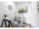 Modern office with desk, chair, contemporary art and accents at 3378 Bachelor St, Atlanta, GA 30344