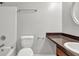 Bathroom featuring a toilet, tub, and sink at 3189 Glen Hollow Dr, Rex, GA 30273
