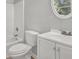 Full bathroom with a toilet, vanity and sink, and a bathtub and shower at 3189 Glen Hollow Dr, Rex, GA 30273