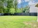 Wide open backyard with a well maintained lawn and a privacy fence at 201 Kingfisher Walk, Covington, GA 30014