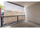 Shaded balcony area offering privacy and view of trees, plus modern railing at 399 Pratt Se Dr # 910, Atlanta, GA 30315