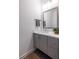 Contemporary bathroom featuring a sleek vanity, modern mirror, and a clean, minimalist design at 399 Pratt Se Dr # 910, Atlanta, GA 30315