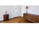 Entryway featuring wood floors, furniture, and a glass paneled front door at 1039 Ridgecrest Se Dr, Smyrna, GA 30080
