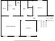 Floor plan illustrating the upper level, with multiple bedrooms and baths, plus WIC and hall at 104 River Creek Dr, Woodstock, GA 30188
