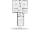 Second-floor floorplan shows layout of bedrooms and bath at 1045 Legacy Walk, Woodstock, GA 30189