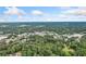 Aerial shot of a green neighborhood, showing the extent of the development and nearby cityscape at 1763 Benningfield Sw Dr, Marietta, GA 30064