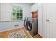 Functional laundry room with modern washer and dryer units at 1763 Benningfield Sw Dr, Marietta, GA 30064