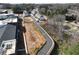 Aerial shot of a residential community with new construction and lush greenery at 1923 Deco Dr, Kennesaw, GA 30144