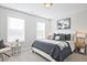 Comfortable bedroom featuring two bright windows, soft carpet, and stylish decor at 1923 Deco Dr, Kennesaw, GA 30144