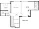 Upper level floor plan including bedrooms, walk in closet, bathroom, and open to below at 3280 Stillhouse Se Ln # 401, Atlanta, GA 30339