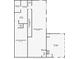 Floor plan of the basement showcasing the layout, including the unfinished and finished areas at 3425 Poplar Dr, Lawrenceville, GA 30044