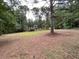 Spacious yard with mature trees providing ample shade at 1935 Lamp Post Ln, Lawrenceville, GA 30043