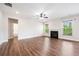 Bright living room with a cozy gas fireplace at 2889 Windsor Knoll Dr, Dacula, GA 30019