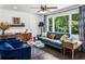 Stylish living room with lots of light and modern decor at 1477 Spruce Se Dr, Smyrna, GA 30080