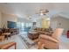 Spacious living room with comfortable seating and access to the patio at 2295 Falmouth Se Ct, Smyrna, GA 30080