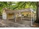 Spacious carport attached to a yellow home, offering covered parking and easy access to the property at 1290 Mclendon Ne Ave, Atlanta, GA 30307