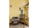 Outdoor grill on the patio, next to the wooden stairs and door of the yellow home at 1290 Mclendon Ne Ave, Atlanta, GA 30307