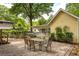 Charming brick patio with an outdoor dining set, pergola, and a landscaped garden creating a welcoming space at 1290 Mclendon Ne Ave, Atlanta, GA 30307