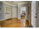 Spacious foyer with hardwood flooring and view into the main bedroom at 15 Walnut Ridge Way, Covington, GA 30014