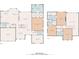 Detailed floor plan showcasing the layout of the home's two floors at 214 Crestmont Way, Canton, GA 30114