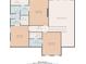 Second floor plan features 4 bedrooms each connected with a private bath and walk-in closet at 214 Crestmont Way, Canton, GA 30114