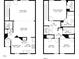 Complete floor plans displaying upstairs and downstairs room layouts and dimensions at 4457 Watson Ridge Dr, Stone Mountain, GA 30083