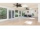 Relaxing sun room with lots of natural light, ceiling fans and views of nature at 823 Laurel Crest Sw Ct, Marietta, GA 30064