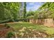 Expansive backyard featuring a lush lawn and mature trees, providing a private and tranquil setting at 95 Brandon Ridge Dr, Atlanta, GA 30328