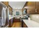 Modern kitchen featuring stainless steel appliances, tiled backsplash, countertops, and abundant cabinet space at 95 Brandon Ridge Dr, Atlanta, GA 30328