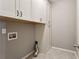 This laundry room has ample storage and easy access to utilities at 1749 Grand Oaks Dr, Woodstock, GA 30188