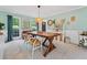Dining room features natural light, contemporary furnishings, and stylish decor at 2166 Carlyle Dr, Marietta, GA 30062