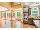 Kitchen area featuring stainless steel appliances and an adjacent eating area with chandelier at 245 Ashley Forest Dr, Fayetteville, GA 30214